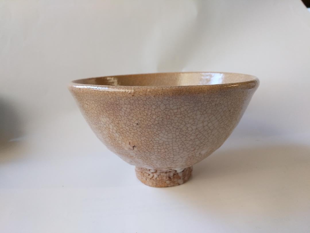 Amazon.co.jp: 一行窯 安田道雄 作 大井戸茶碗 細川写 共箱 共布 栞